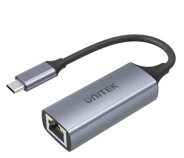 UNITEK Adapter USB-C 3.1 GEN 1 RJ45; 1000 Mbps; U1312A - 587891 - zdjęcie